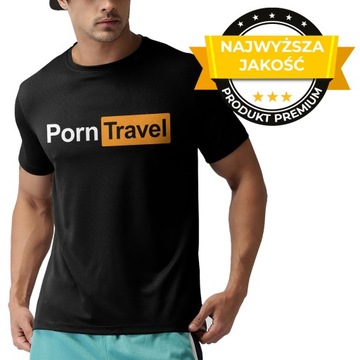 Porn Travel T-shirt Koszulka XS