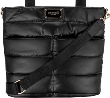 MONNARI Женская черная СУМКА-ШОППЕР, СТЕГАНЫЙ РЕМЕНЬ