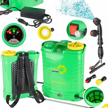 OPRYSKIWACZ AKUMULATOROWY PLECAKOWY 16L 12V 5 DYSZ