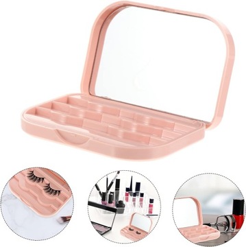 2 ящика для хранения ресниц, чехол-держатель для зеркала для ресниц