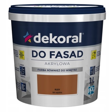 Dekoral Farba Fasadowa Polinit Rudy 1l
