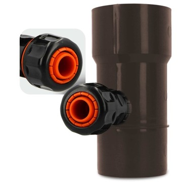 УЛОВИТЕЛЬ ДОЖДЕВОЙ ВОДЫ 90 ММ СБОРНИК ДОЖДЕВОЙ ВОДЫ ЖЕЛОБ ВОССТАНОВЛЕНИЯ КОРИЧНЕВЫЙ