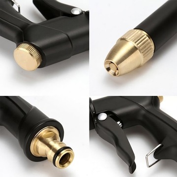 САДОВЫЙ ПИСТОЛЕТ ДЛЯ САДОВОГО ШЛАНГА МЕТАЛЛИЧЕСКИЙ ДОЖДЕВАТЕЛЬ ФУНКЦИИ ЧЕРНЫЙ