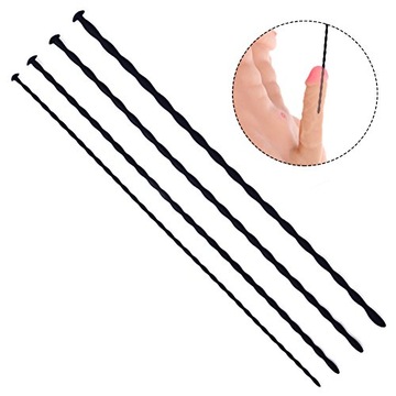 DILATOR PENISA SILIKONOWY ROZSZERZACZ CEWKI MOCZOWEJ STYMULATOR ZESTAW 4el