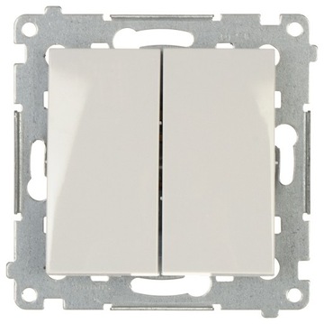 Коннектор двойной подсвечник 10AX Белый Simon 54