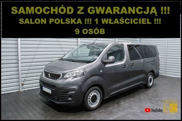 Peugeot Traveller Compact 1.5 BlueHDi 120KM 2019 Peugeot Traveller BRYGADÓWKA + LONG L3 + 9 osób