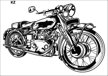 Duży TATUAŻ Tymczasowy MOTOCYKL motor harley davidson zmywalny wodny retro