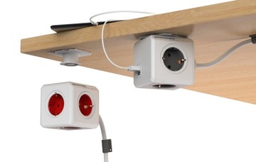 PowerCube Extended zielony, przew. 1,5m, 4 gniazda