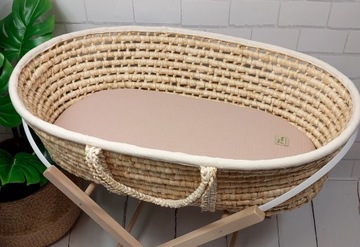 МИСЛИНОВАЯ ПРОСТЫНЯ ДЛЯ КОЛЯСКИ - КАКАО