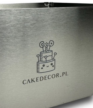 Rant do tortu regulowany stały prostokątny 6 cm