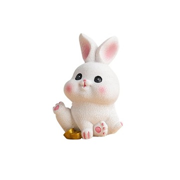 Posąg królika Miniaturowa ozdoba na