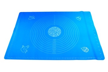 СИЛИКОНОВАЯ ДОСКА БОЛЬШОЙ СКЛАДНОЙ ПРОТИВОСКОЛЬЖАЮЩИЙ КОВР ДЛЯ ТОРТА 65 Х 45 СМ