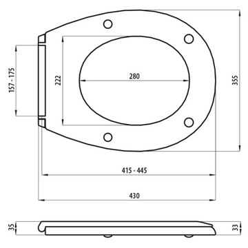 ROYAL UNIVERSAL РЕГУЛИРУЕМОЕ СИДЕНЬЕ ДЛЯ УНИТАЗА, БЕЛОЕ