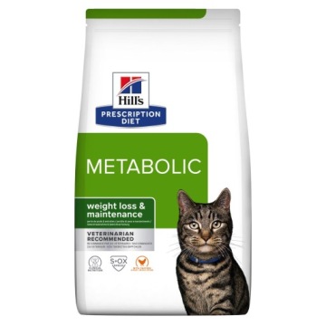Hill's PD Metabolic Feline 3 кг — диетический корм для кошек, предназначенный для снижения веса