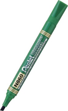 MARKER PERMANENTNY ŚCIĘTA KOŃCÓWKA ZIELONY PENTEL