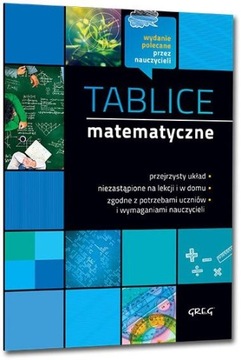 TABLICE MATEMATYCZNE GREG BEATA PRUCNAL, PIOTR GOŁĄB, PIOTR KOSOWICZ