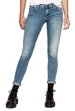 Calvin Klein Jeans spodnie J20J204983 918 niebieskie