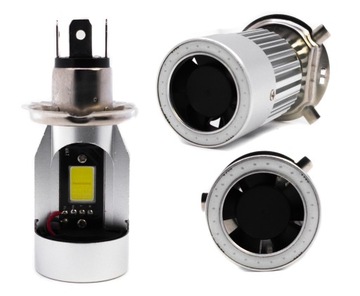 H4 СВЕТОДИОДНАЯ ЛАМПА 25ВТ МОТОЦИКЛ СКУТЕР ВЕРХ БЕЛЫЙ СИНИЙ