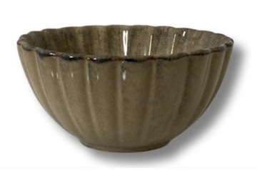 MISKA BULIONÓWKA CERAMICZNA 7x14 BRĄZOWA SERIA RADOŚĆ