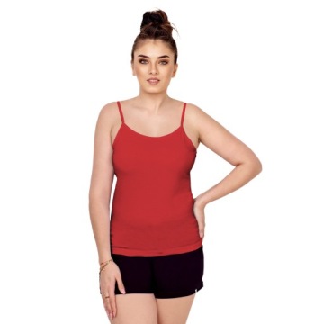 KOSZULKA DAMSKA PODKOSZULKA M CZERWONA BAWEŁNIANA POLSKI PRODUCENT