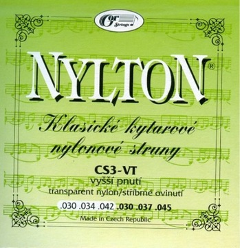 Struny do gitary klasycznej GorStrings Nylton CS3-VT 3045