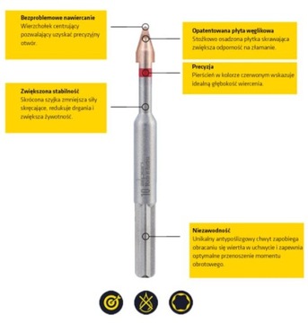 Сверло по стеклокерамограниту, керамической плитке, 6 мм Alpen C Protector