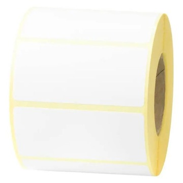 Etykiety termotransferowe białe 65x30/1000samoprzylepne