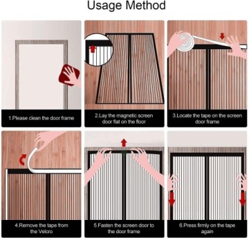МАГНИТНАЯ МОСКИТНАЯ СЕТКА ДЛЯ БАЛКОННЫХ ДВЕРЕЙ ЗАЩИТА ОТ НАСЕКОМЫХ И КОМАРОВ