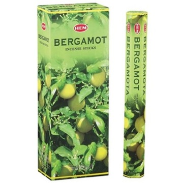 Indyjskie Kadzidełka Aromat Natural Bergamotka Bergamot Aroma 20 Sztuk HEM