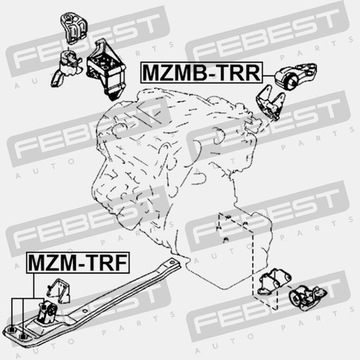SILENTBLOCK ULOŽENÍ ZADNÍ MOTORU MAZDA TRIBUTE C