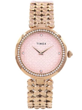 DAMSKI ZEGAREK TIMEX TW2V02800 GOLD ROSE CYRKONIE