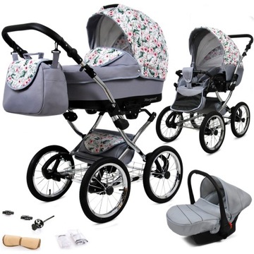 Wózek 3w1 dziecięcy spacerówka BabyLux, 30 KOLORÓW