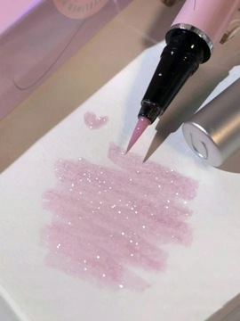 Light pink rose high-gloss crushed diamond po