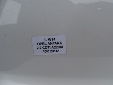 NÁRAZNÍK PŘEDNÍ MŘÍŽKA OPEL ANTARA 06-15R BARVA Z40R PLYN BÍLÝ