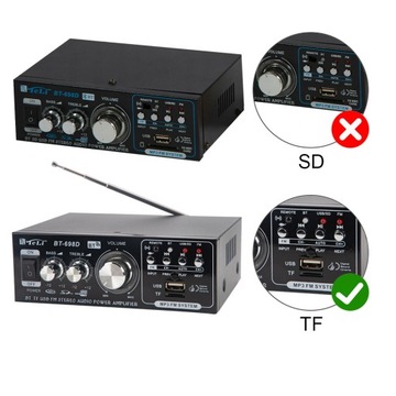 АВТОМОБИЛЬНЫЙ СТЕРЕОУСИЛИТЕЛЬ BT-698D BLUETOOTH FM-РАДИО HIFI ЦИФРОВОЙ АУДИО