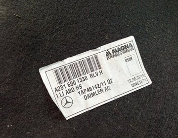 PODBĚH LEVÉ ZADNÍ MERCEDES SL R231 A2316901330