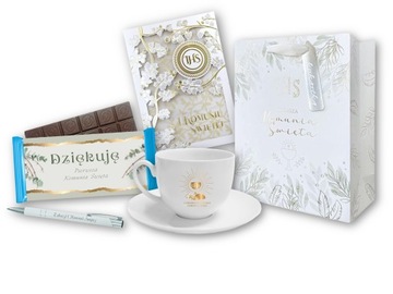 Elegancki Zestaw na Komunię Świętą! Pamiątka Prezent
