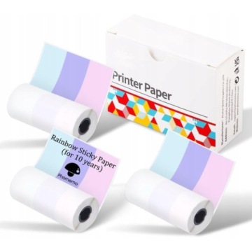 Papier termiczny samoprzylepny do Phomemo M02 M02Pro M03AS M04S M04AS rolka