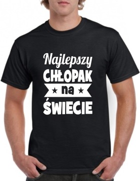 KOSZULKA MĘSKA T-SHIRT WALENTYNKI DZIEŃ CHŁOPAKA MĘŻCZYZNY MĘŻA FACETA 366