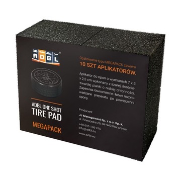 Aplikatory do opon ADBL One Shot Tire Pad 7 x 5 x 2,5 cm czarny