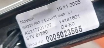 MERCEDES S W221 05-13R - LIŠTA DVEŘE DEKORACE PRAVÝ PŘEDNÍ A2217201122