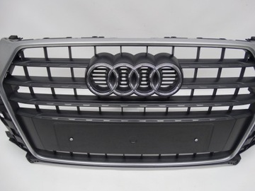 AUDI Q3 FACELIFT 8U 14-18 MASKA MŘÍŽKA 8U0853653M BEZ PDC ORIGINÁLNÍ SATIN