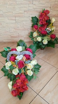 Композиция для украшения кладбища в КОРЗИНЕ ВИНО.