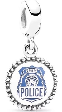 MD CHARMS beads POLICE policja zawód | S925
