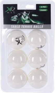 PIŁECZKI DO TENISA STOŁOWEGO XQMAX BIAŁE 6 SZT.