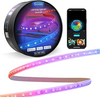 TAŚMA LED RGBIC SYNCHRONIZACJA MUZYKI STEROWANE APLIKACJĄ GOVEE M1 2M WIFI