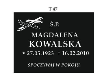TABLICA NAGROBKOWA NA GRÓB TABLICA z napisem