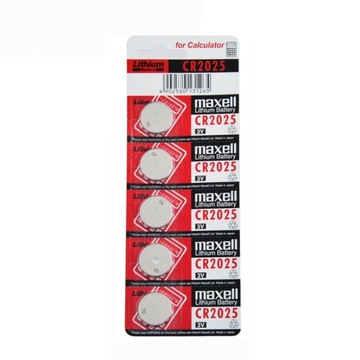 BATERIA LITOWA CR 2025 BLISTER 5 sztuk MAXELL / 18586200