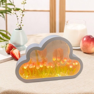 Зеркало своими руками Ночник Маленький журнальный столик Ночник Розовое украшение