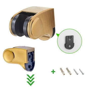 Регулируемый золотой держатель для душа NN